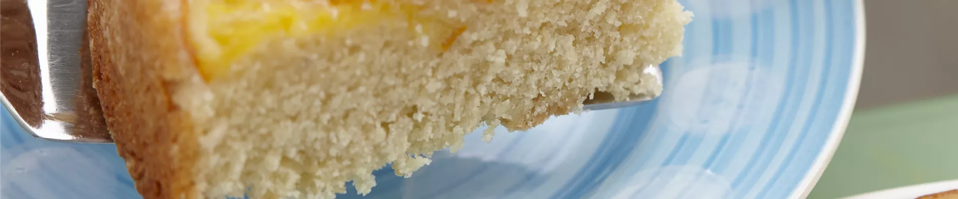 Stück Orangenkuchen